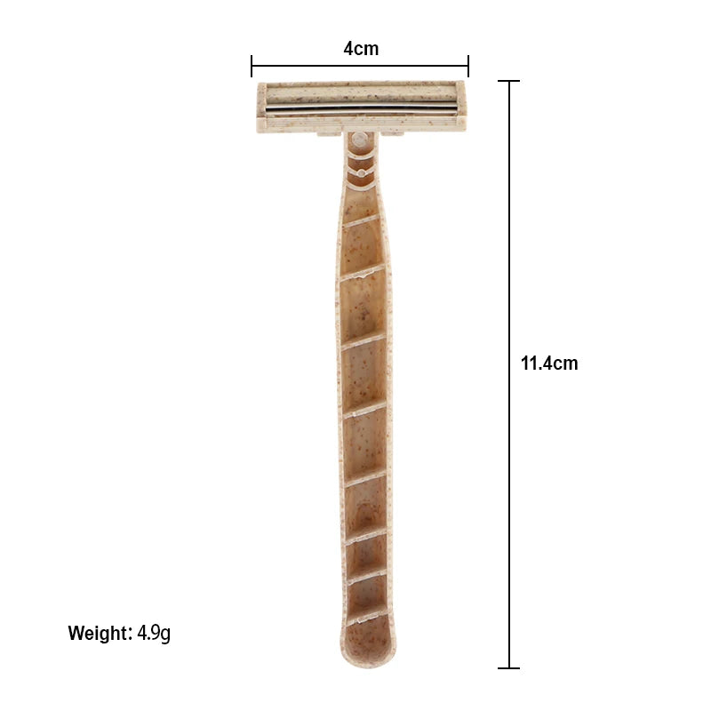 GrainEdge Eco Razors – Wheat Straw Disposable Twin Blades