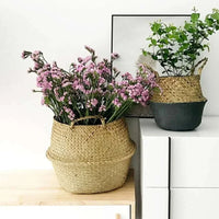 Seagrass Wicker Basket – Multi-Purpose Hanging Storage & Planter