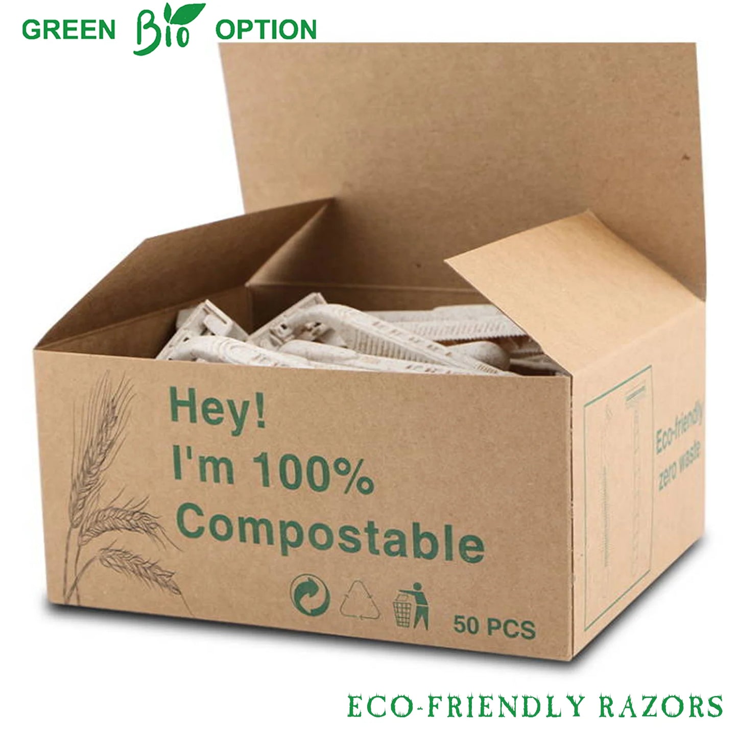 GrainEdge Eco Razors – Wheat Straw Disposable Twin Blades