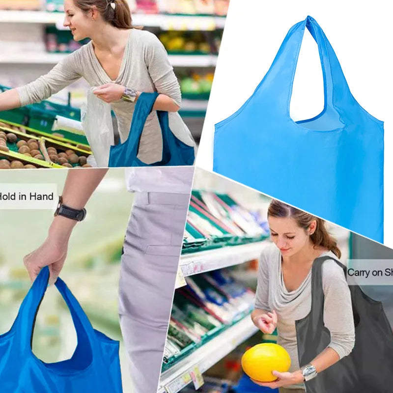 EcoFold Reusable Shopping Bag – Foldable Tote with Cactus Print
