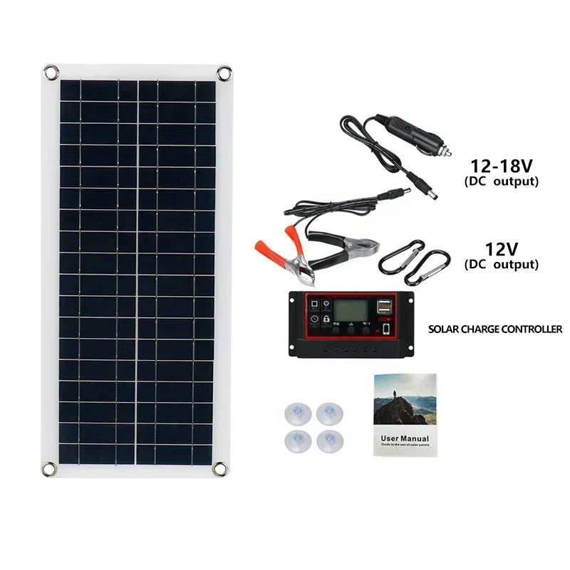 SunFlex Polycrystalline Solar Panel – 20W to 1000W with 12V Controller