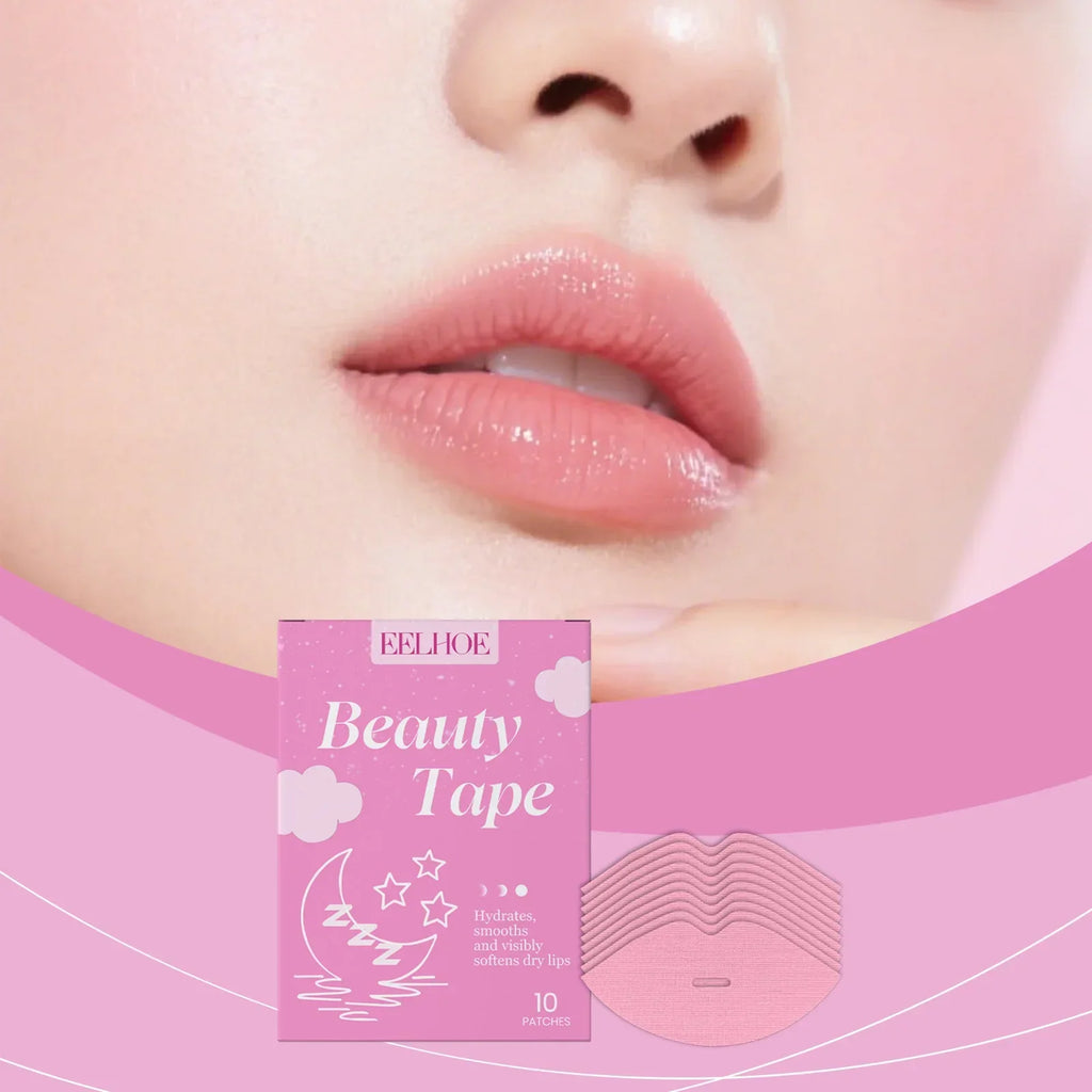 Eelhoe 10pcs lip plumping care patches nourishing lips and softening dead skin with natural plant ingredients