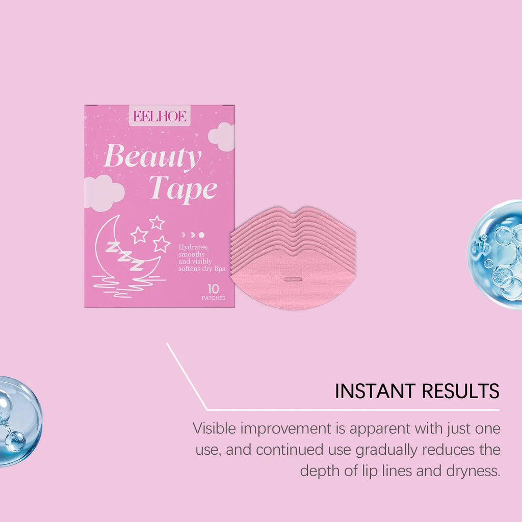 Eelhoe 10pcs Lip Plumping Care Patches Nourish Lips Soften Dead Skin Anti Cracking Skin Lip Exfoliating Hydrating Lip Mask