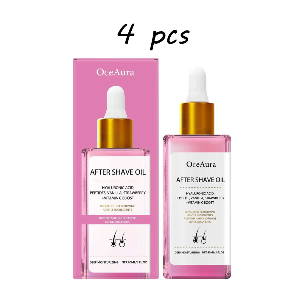 Oceaura Strawberry After Shave Oil Lasting Moisturizing Enhance Skin Radiance Smoothing Relief Discomfort Soothing Skin Care Oil