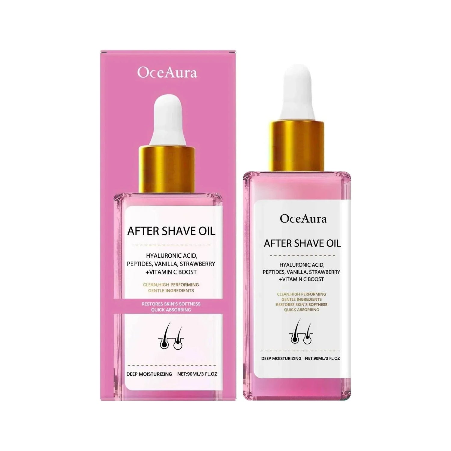 Oceaura Strawberry After Shave Oil-Lasting Moisturizing &Skin Radiance