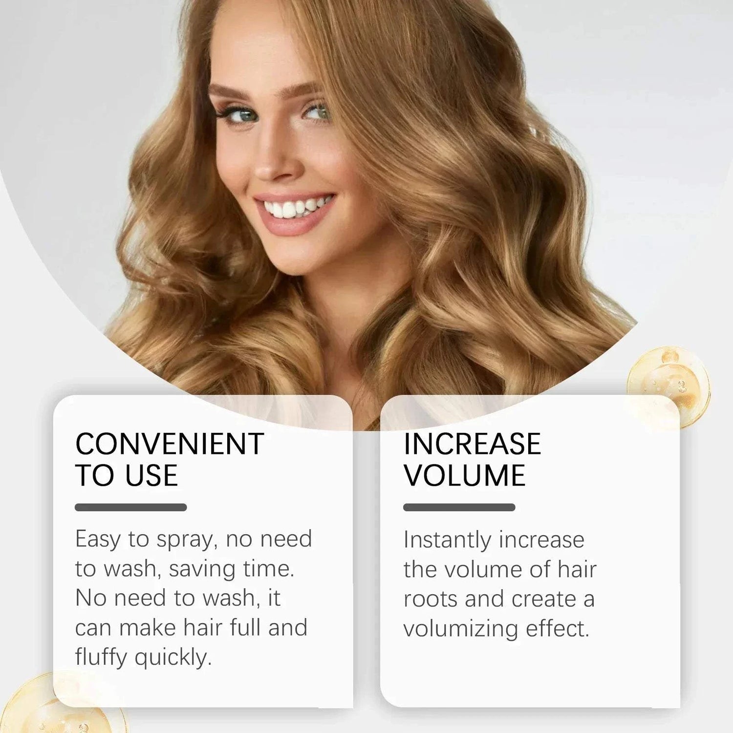 Hoegoa Hair Dry Spray volumizing oil control smoothing hair spray 150ml bottle