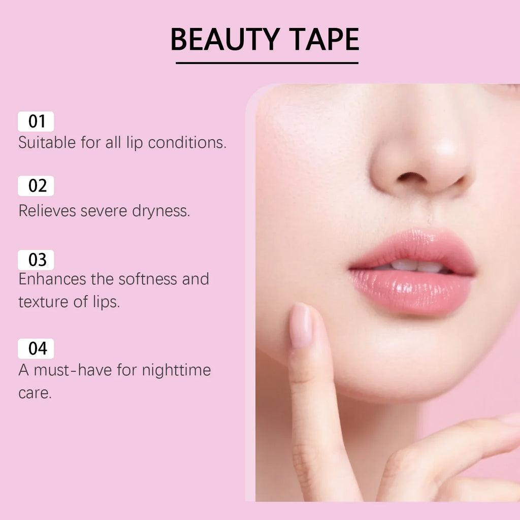 Eelhoe 10pcs Lip Plumping Care Patches Nourish Lips Soften Dead Skin Anti Cracking Skin Lip Exfoliating Hydrating Lip Mask