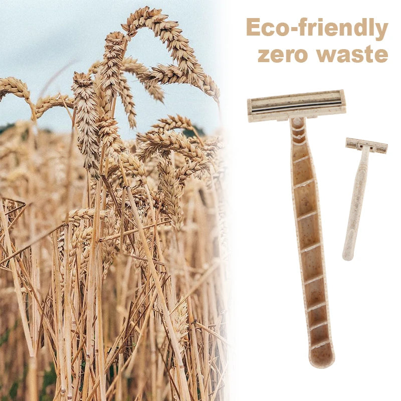 GrainEdge Eco Razors – Wheat Straw Disposable Twin Blades