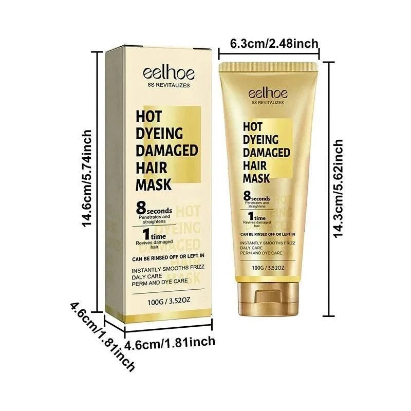 Keratin Hair Mask - Fast Repairing Frizz Control for Dry Hairs , Softs