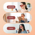Red eye massager 3D under-eye glasses relieving eye fatigue with USB charging and EMS technology