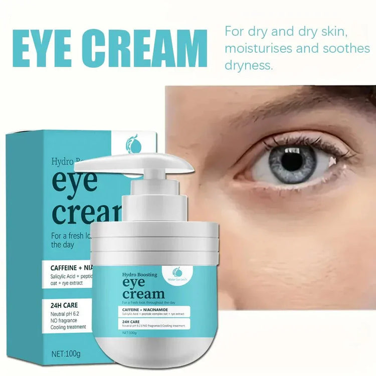 Hydrating Eye Cream: Caffeine, Niacin, Peptide Complex & Ryes Extract