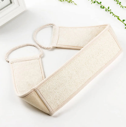 Loofera Natural Loofah Exfoliating Back Strap
