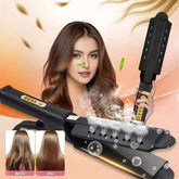 Hair Straightener with Four-Speed Temp Adjustment - Two -in - One Gift