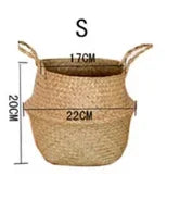 Seagrass Wicker Basket – Multi-Purpose Hanging Storage & Planter