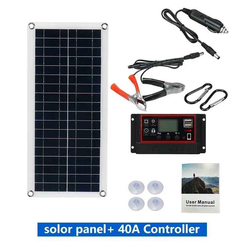 SunFlex Polycrystalline Solar Panel – 20W to 1000W with 12V Controller