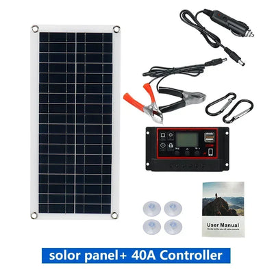 SunFlex Polycrystalline Solar Panel – 20W to 1000W with 12V Controller