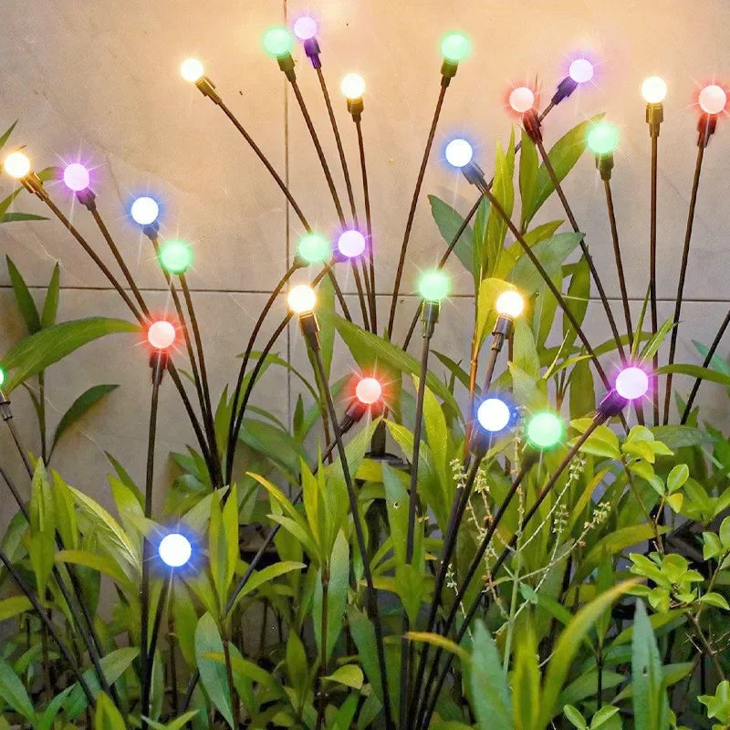 Solar Firefly Garden Lights – Waterproof Outdoor Decoration (6/8/10 LED Options)