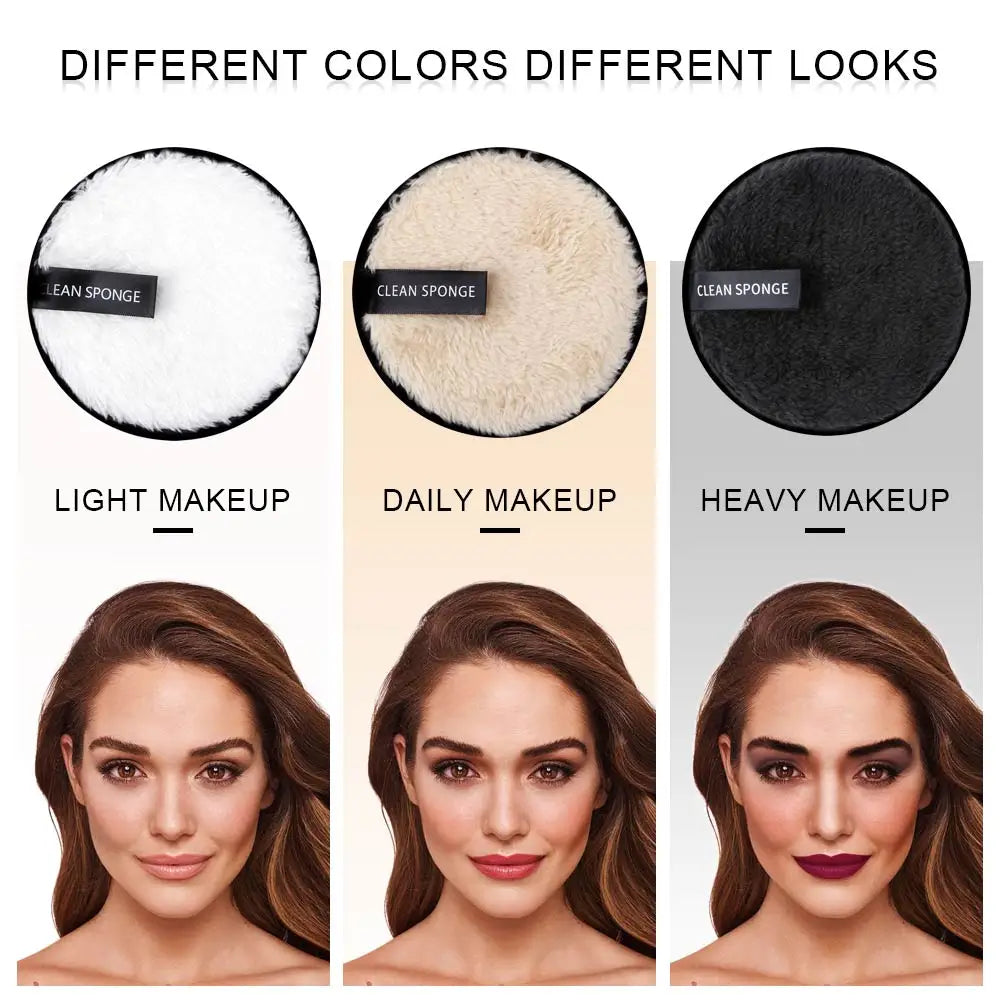 PurePuff Reusable Makeup Remover Pads – 3 Piece Set