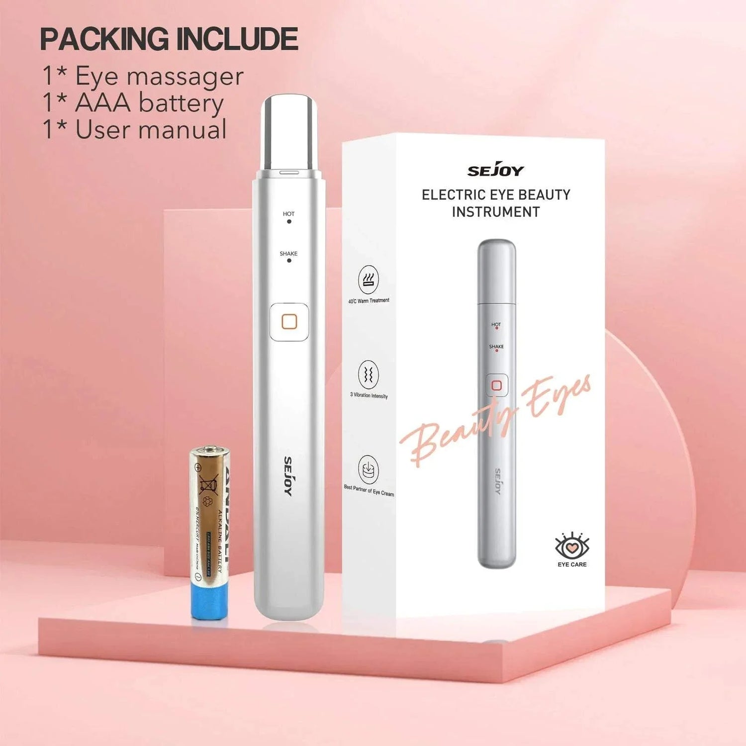 SEJOY Eye Massager with Heat - Reduces Dark Circles & Puffy Eyes Gifts