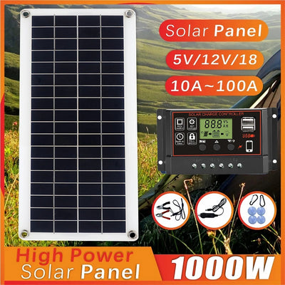 SunFlex Polycrystalline Solar Panel – 20W to 1000W with 12V Controller
