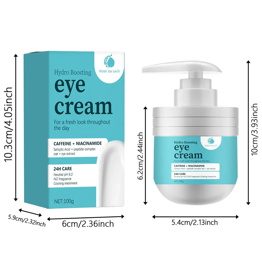 100g Hydrating eye cream: Caffeine + niacin aminosalicylic acid + peptide complex + rye extract