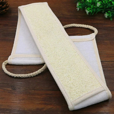 Loofera Natural Loofah Exfoliating Back Strap