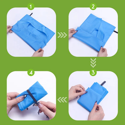 EcoFold Reusable Shopping Bag – Foldable Tote with Cactus Print
