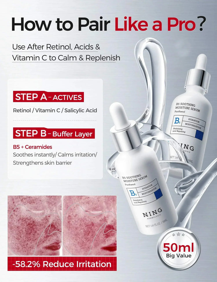 Vitamin B5 Serum – Hydrating and Soothing Barrier Care Essence with Pa