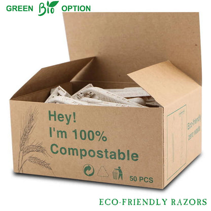 GrainEdge Eco Razors – Wheat Straw Disposable Twin Blades