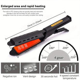 Hair Straightener with Four-Speed Temp Adjustment - Two -in - One Gift