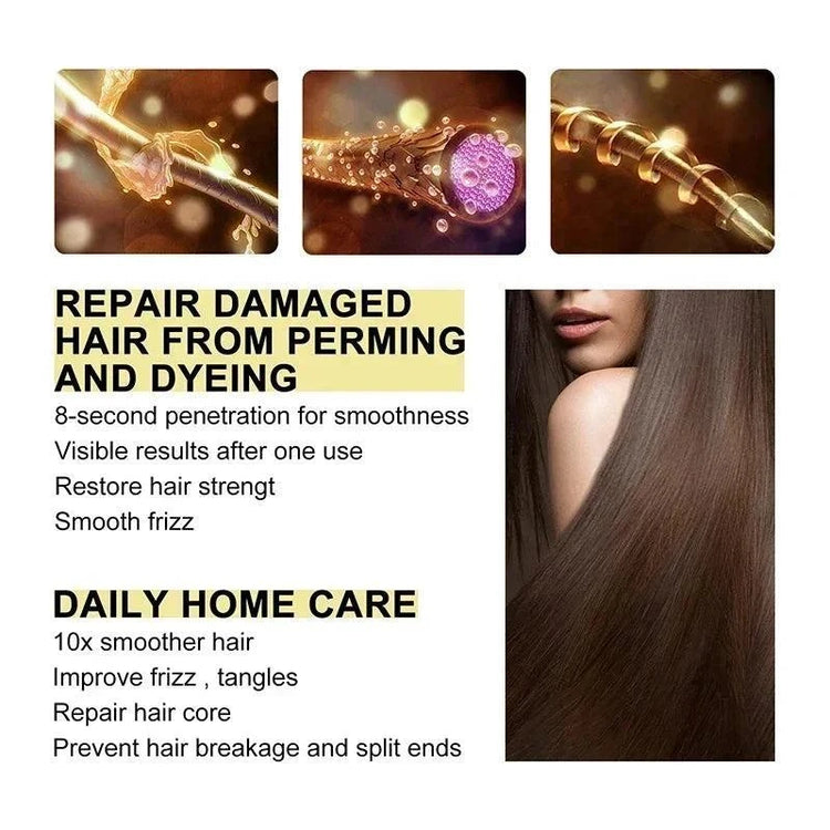 Keratin Hair Mask - Fast Repairing Frizz Control for Dry Hairs , Softs