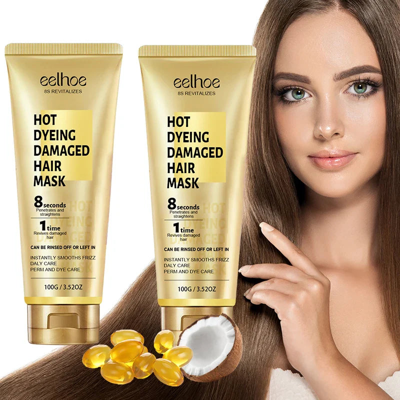 Keratin Hair Mask 5 Seconds Fast Repairing Frizz Dry Hair Anti Rolling Nourish Moisturize Soft Smooth Shiny Conditioners