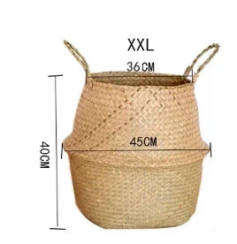 Seagrass Wicker Basket – Multi-Purpose Hanging Storage & Planter