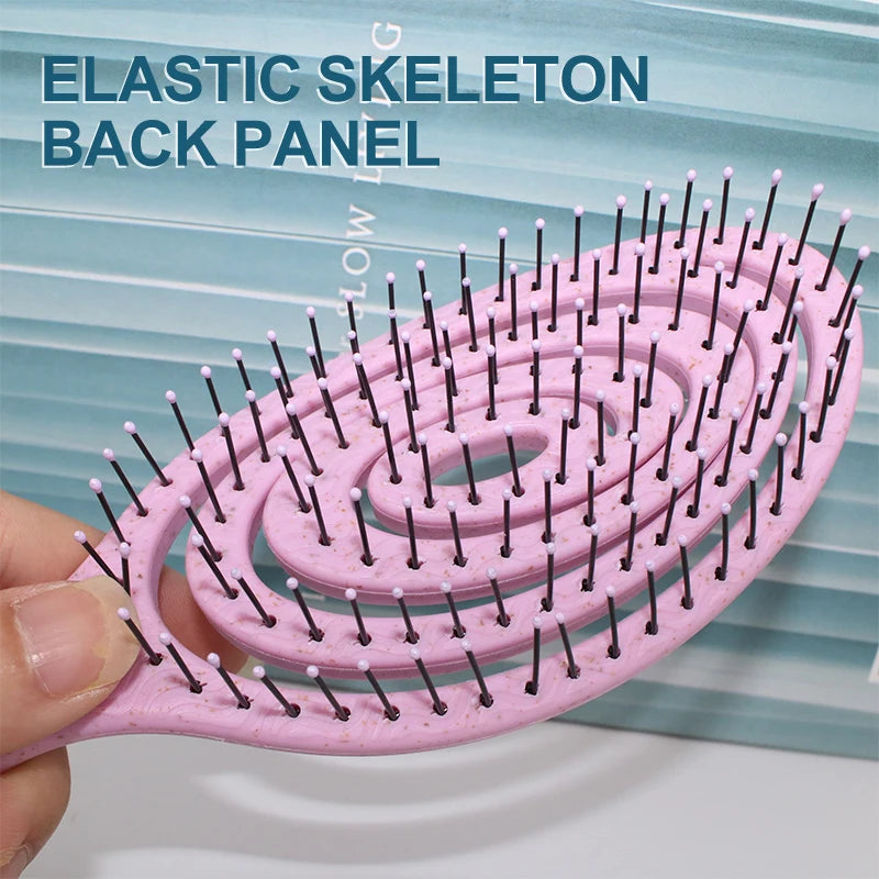 Wheat Straw Eco Comb – Unisex Detangling & Scalp Massage Brush