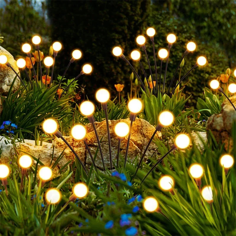 Solar Firefly Garden Lights – Waterproof Outdoor Decoration (6/8/10 LED Options)