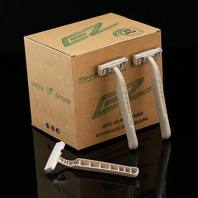 GrainEdge Eco Razors – Wheat Straw Disposable Twin Blades