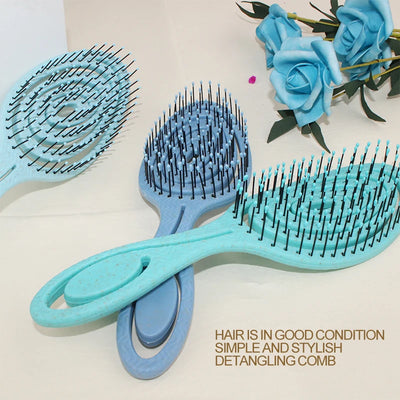 Wheat Straw Eco Comb – Unisex Detangling & Scalp Massage Brush