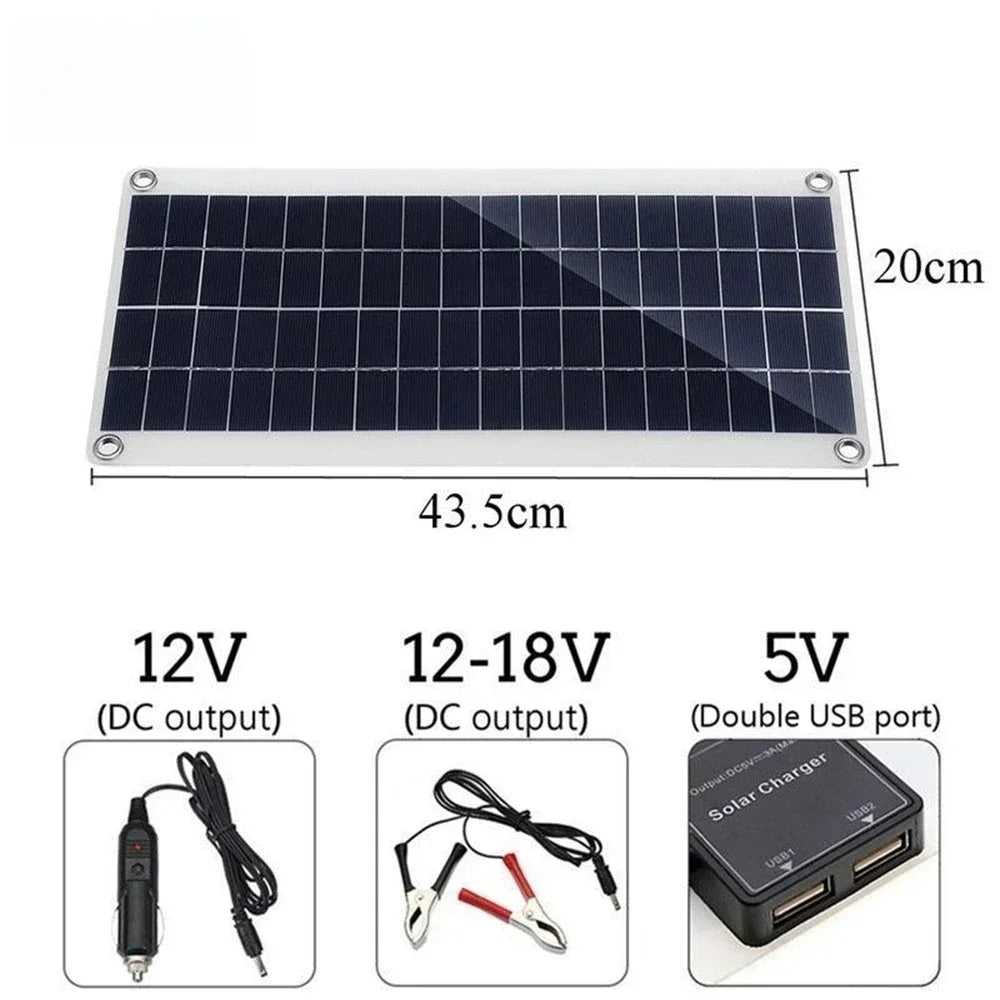 SunFlex Polycrystalline Solar Panel – 20W to 1000W with 12V Controller