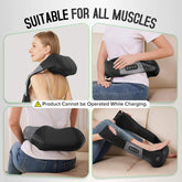 Cordless Shiatsu Neck and Shoulder Massager, Back Massager with Heat,Massage Deeper Tissue 4D Kneading Massage for Shoulder, Neck and Back, Use at Home, Office, Car - Gifts for Fathers Day Dad Gift